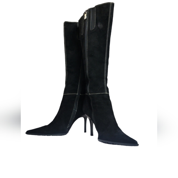 Donald J. Pliner Couture Catlyn Black Suede Boot, Size 8M - Picture 2 of 6